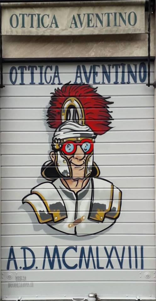decorazione-saracinesca-roma-negozio-ottica